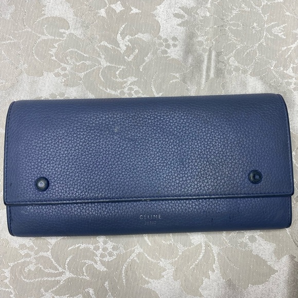Celine Handbags - Celine wallet in baby blue